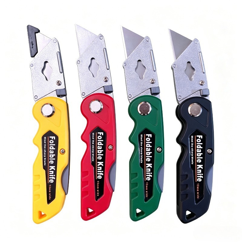 Heavy Equipment Blade - Faca Utilitária Dobrável, Lâmina Substituível, Cortador