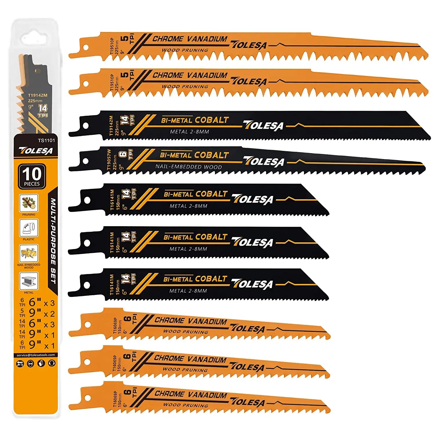 Heavy Equipment Blade - Tulesa 10 peças de lâminas de