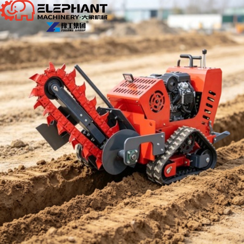 Escavadeira de esteiras, mini  - Trencher Machine Small avaliação e preço