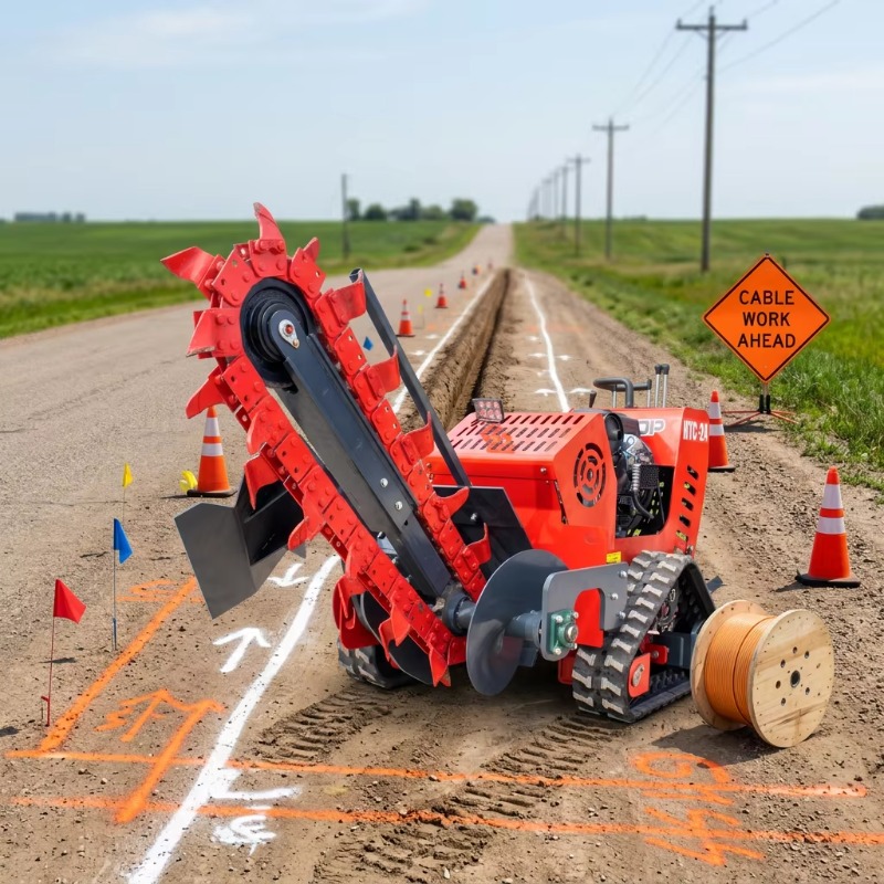 Máquina de escavação de valas  - Trencher Machine Small avaliação e preço