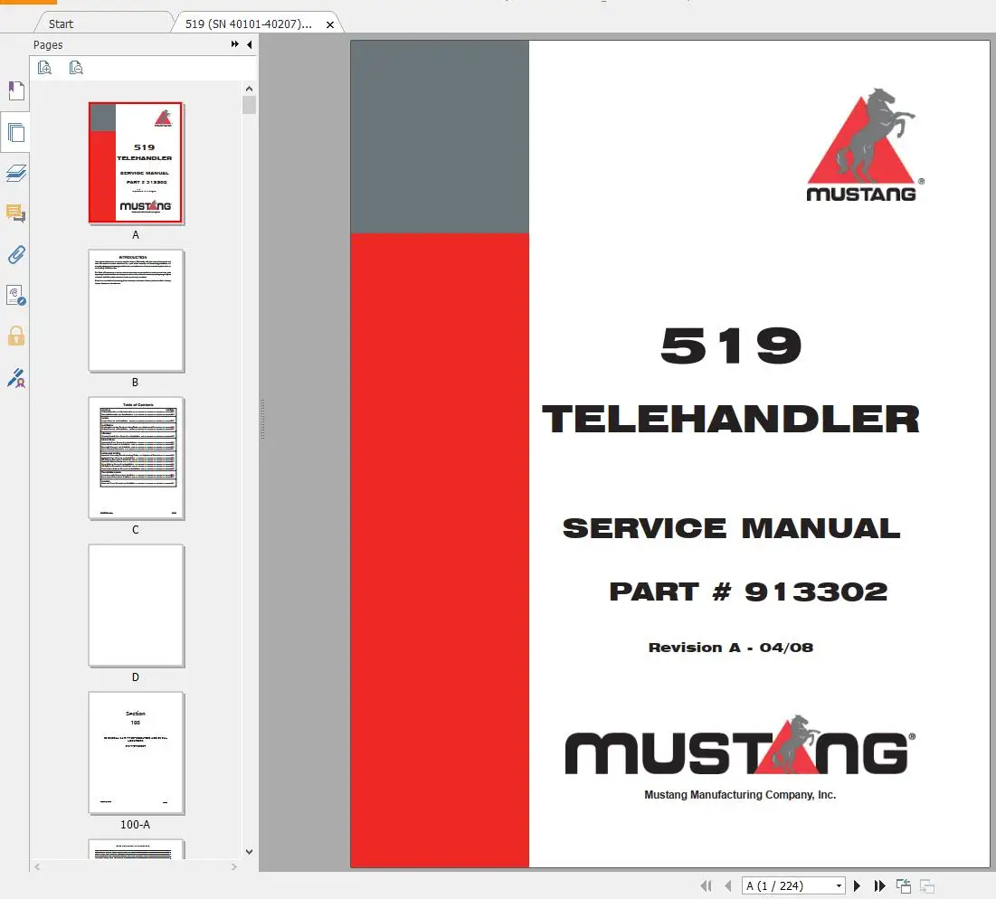 AutoDVD2 Mustang Machinery Equ - Heavy Equipment Pdf avaliação e preço